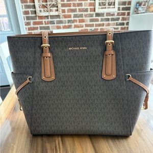 Michael Kors Brown and Tan Tote Bag